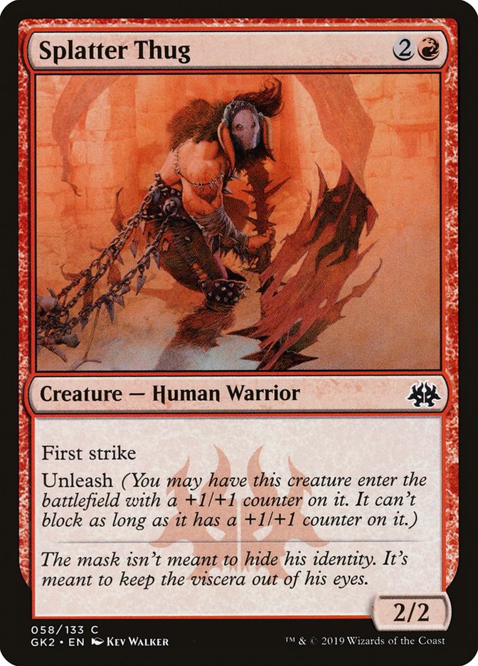 Splatter Thug [Ravnica Allegiance Guild Kit] Magic: The Gathering
