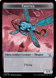 Treasure (21) // Thopter Double-Sided Token [March of the Machine Tokens] Magic: The Gathering