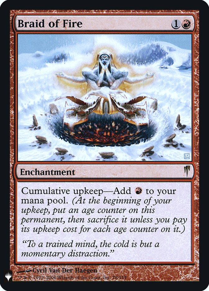 Braid of Fire [Mystery Booster] Magic: The Gathering