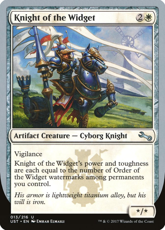 Knight of the Widget [Unstable] Magic: The Gathering