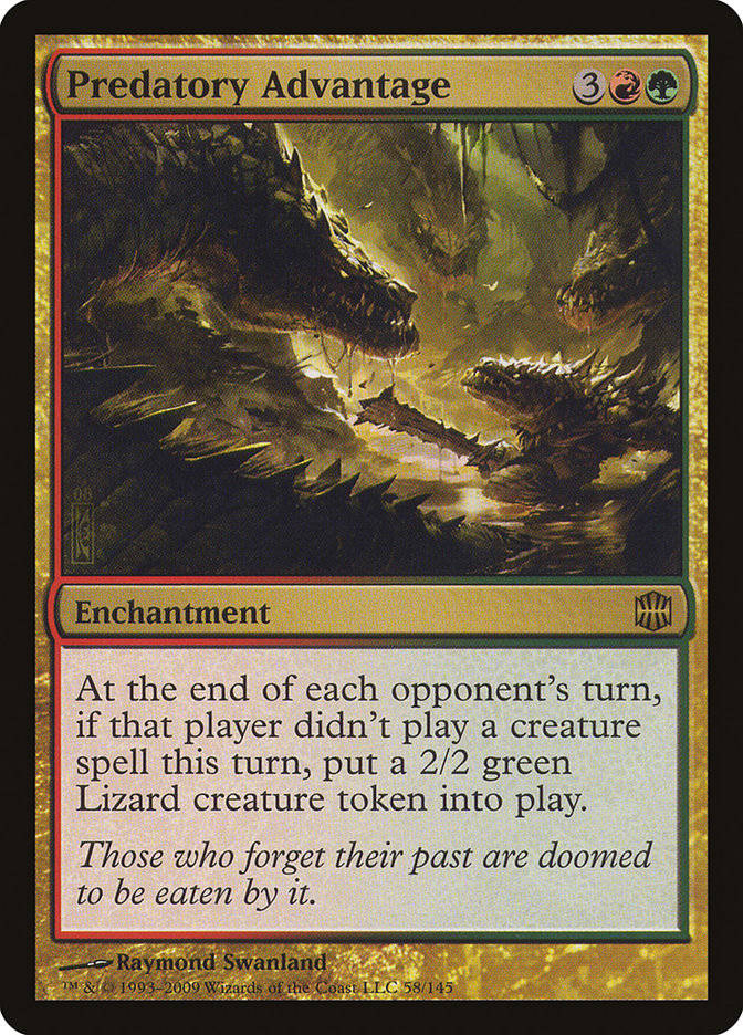 Predatory Advantage [Alara Reborn] Magic: The Gathering