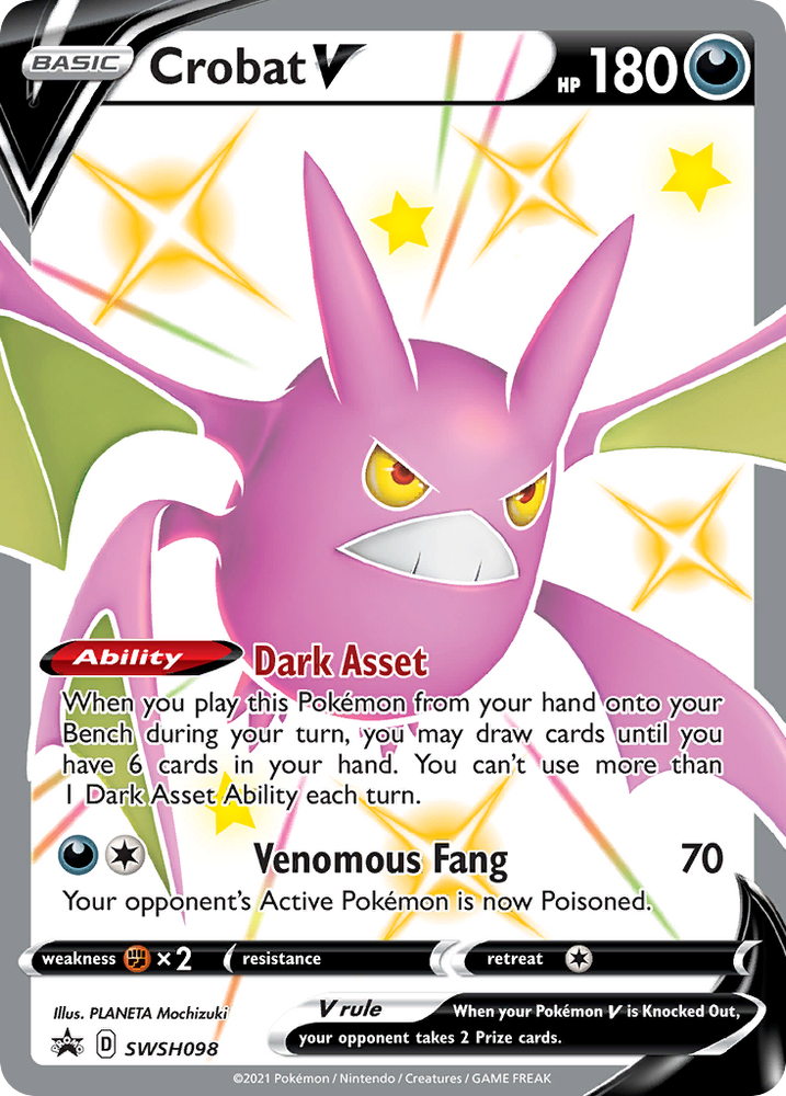 Crobat V (SWSH098) [Sword & Shield: Black Star Promos] Pokémon