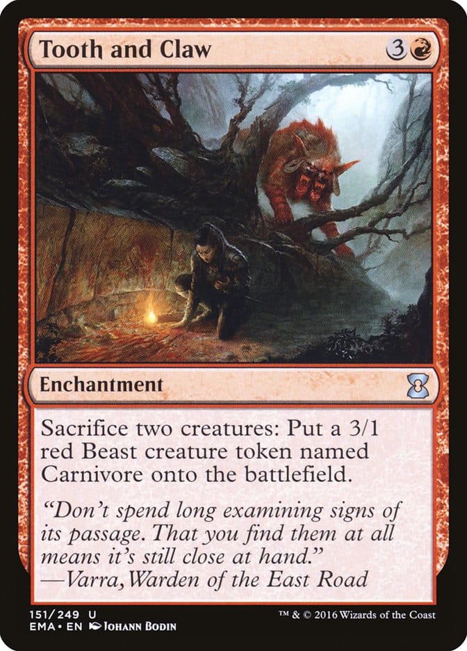Tooth and Claw [Eternal Masters] Magic: The Gathering