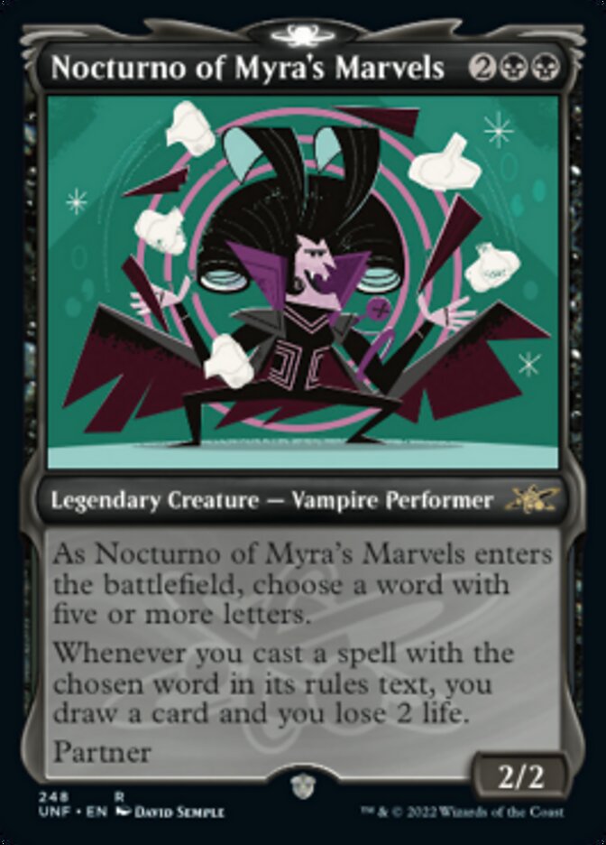 Nocturno of Myra's Marvels (Showcase) [Unfinity] Magic: The Gathering