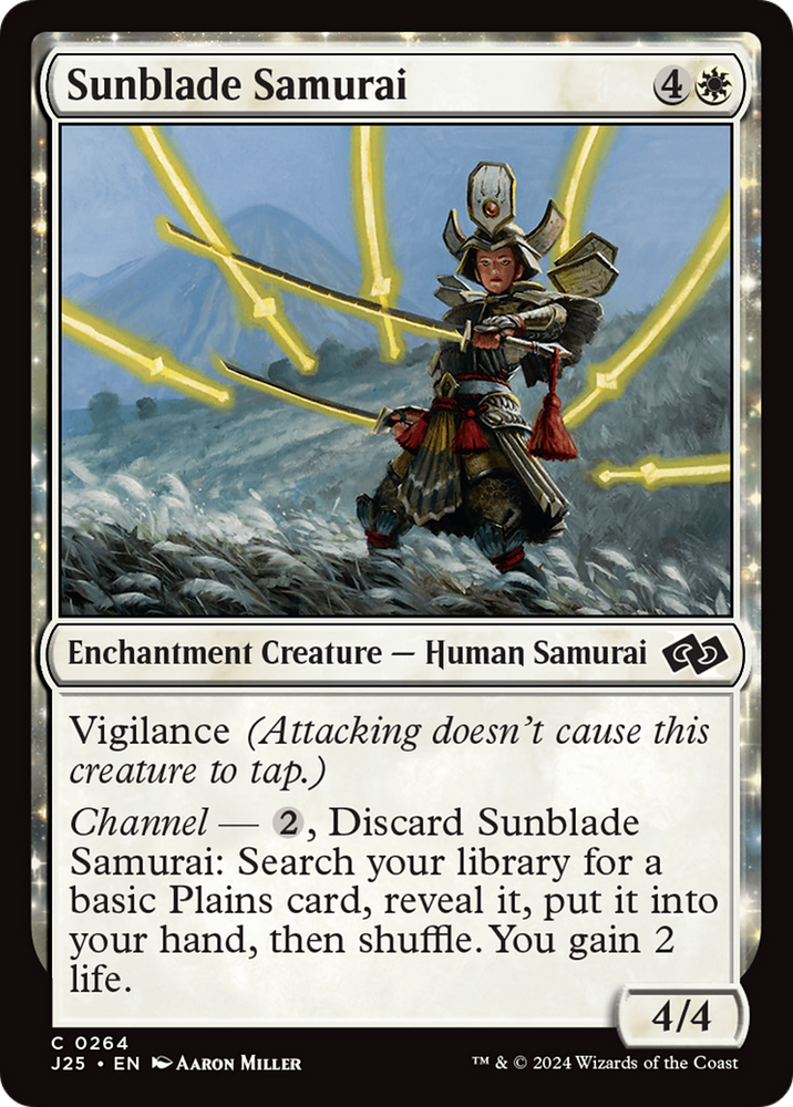 Sunblade Samurai [Foundations Jumpstart] Magic: The Gathering