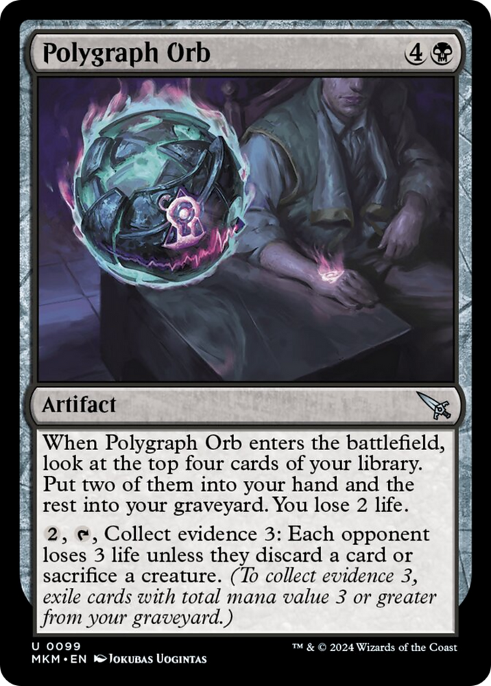 Polygraph Orb [Murders at Karlov Manor] Magic: The Gathering