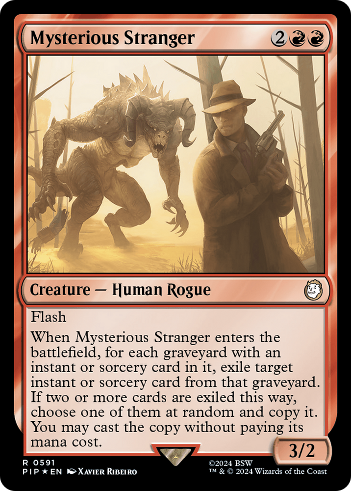 Mysterious Stranger (Surge Foil) [Fallout] Magic: The Gathering