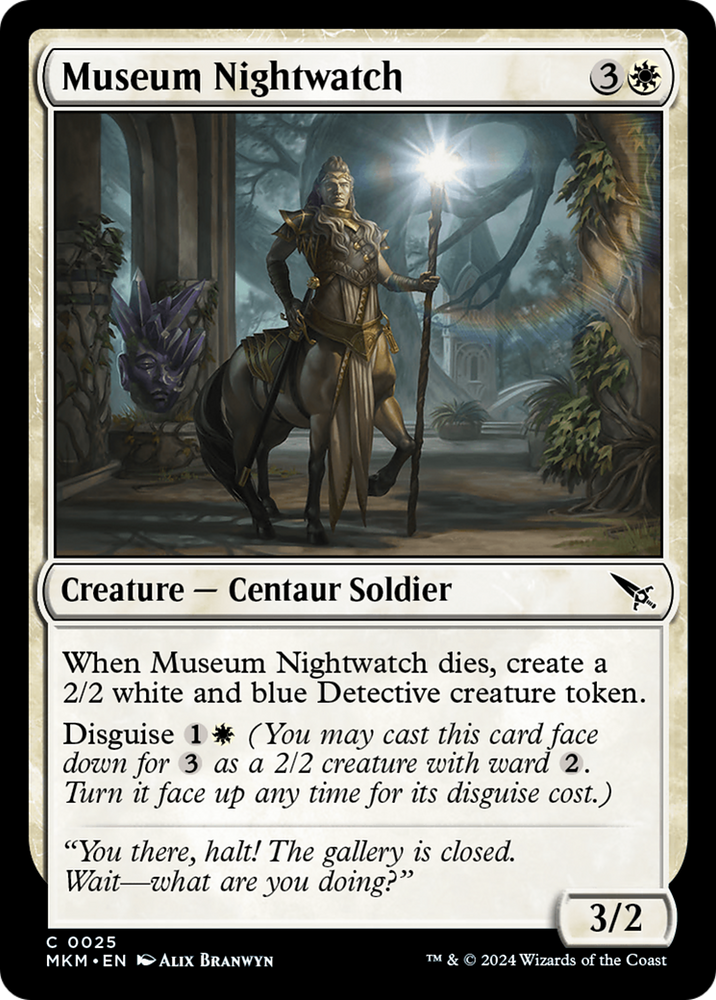 Museum Nightwatch [Murders at Karlov Manor] Magic: The Gathering