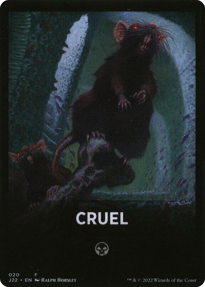 Cruel Theme Card [Jumpstart 2022 Front Cards] Magic: The Gathering