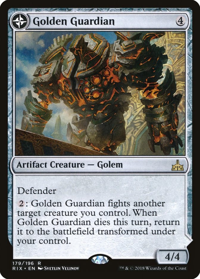Golden Guardian // Gold-Forge Garrison [Rivals of Ixalan] Magic: The Gathering