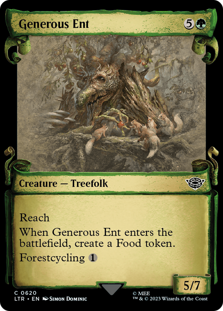 Generous Ent [The Lord of the Rings: Tales of Middle-Earth Showcase Scrolls] Magic: The Gathering