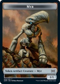 Myr (024) // Thopter (026) Double-Sided Token [Double Masters Tokens] Magic: The Gathering