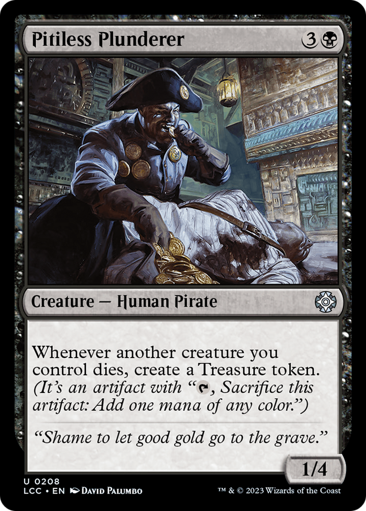 Pitiless Plunderer [The Lost Caverns of Ixalan Commander] Magic: The Gathering