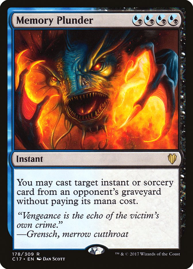 Memory Plunder [Commander 2017] Magic: The Gathering