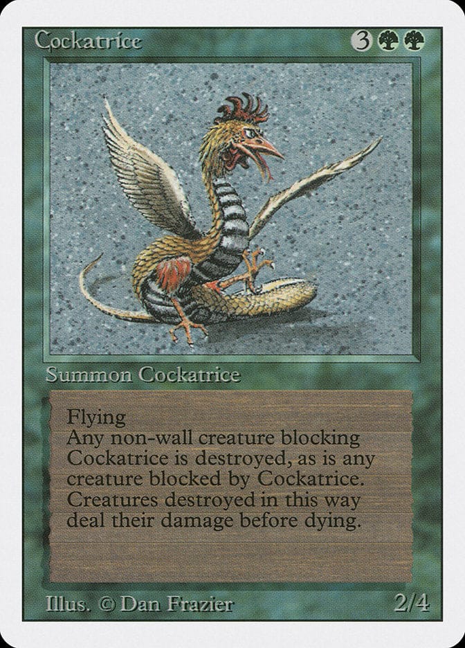 Cockatrice [Revised Edition] Magic: The Gathering
