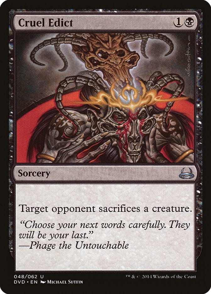 Cruel Edict (Divine vs. Demonic) [Duel Decks Anthology] Magic: The Gathering