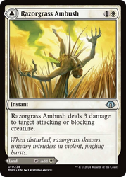 Razorgrass Ambush // Razorgrass Field [Modern Horizons 3] Magic: The Gathering