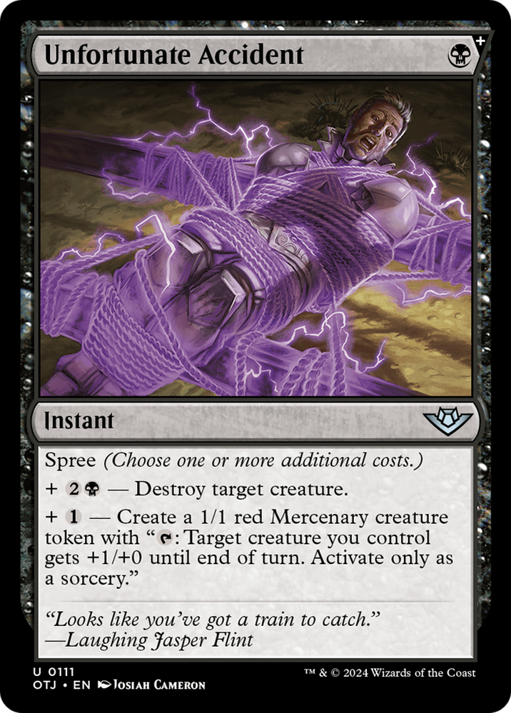 Unfortunate Accident [Outlaws of Thunder Junction] Magic: The Gathering