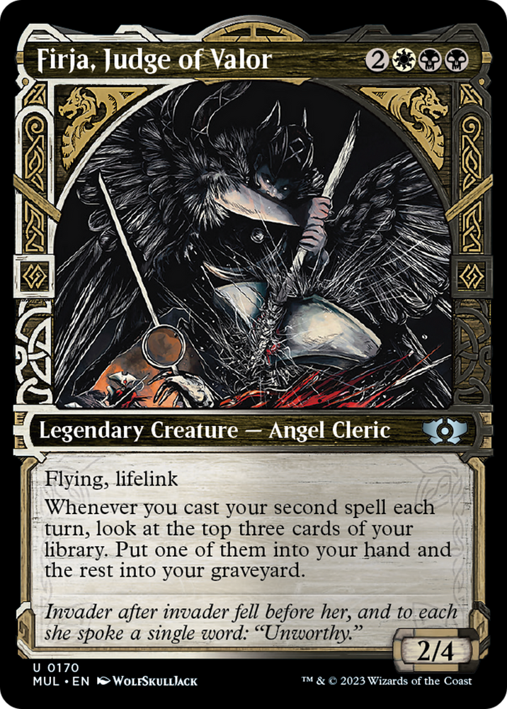 Firja, Judge of Valor (Halo Foil) [Multiverse Legends] Magic: The Gathering