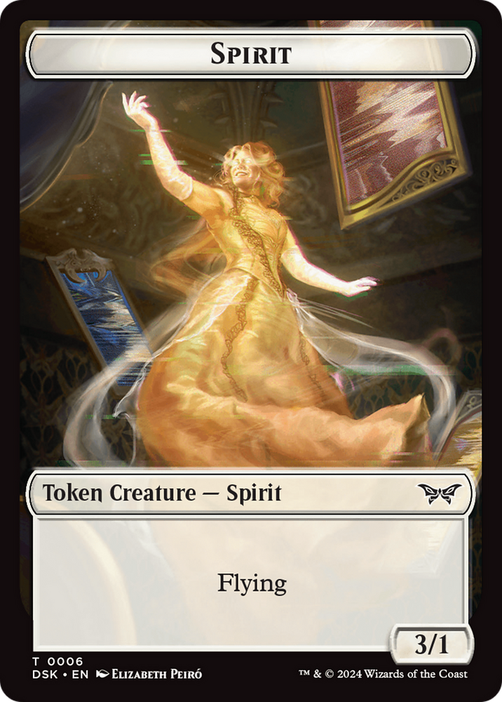 Spirit (0006) Token [Duskmourn: House of Horror Tokens] Magic: The Gathering