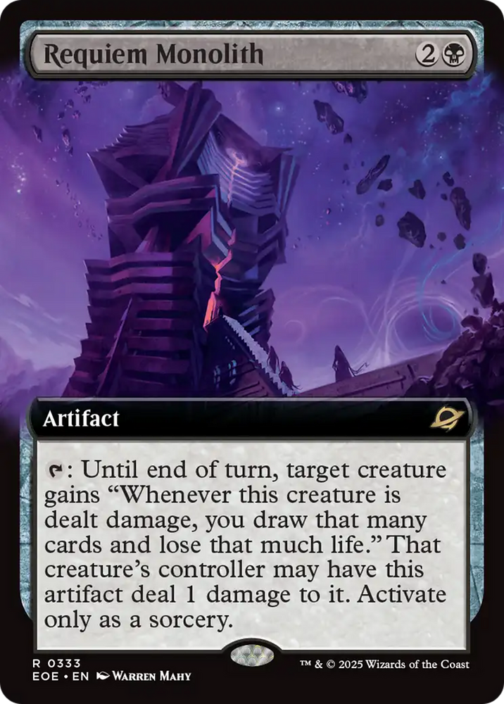 Requiem Monolith (Extended Art) [Edge of Eternities] Magic: The Gathering