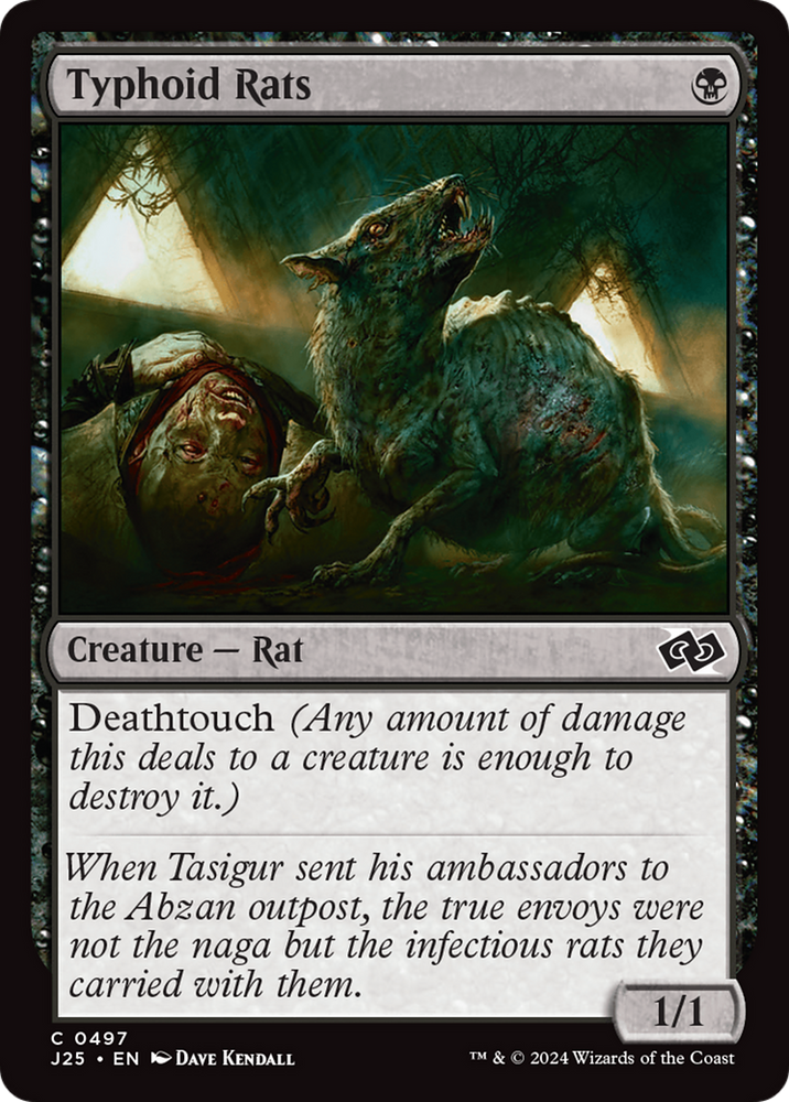 Typhoid Rats [Foundations Jumpstart] Magic: The Gathering