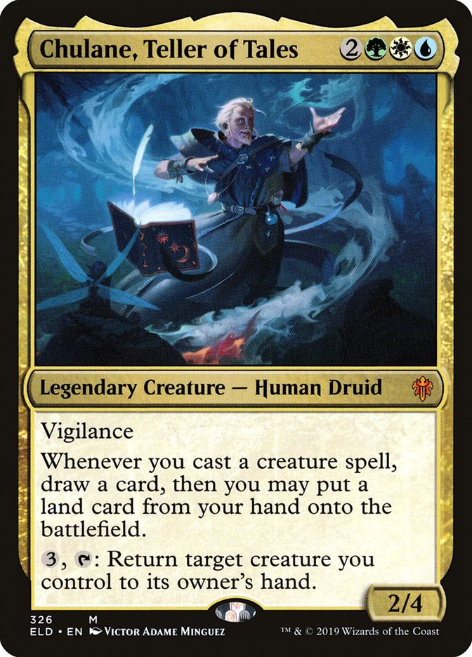 Chulane, Teller of Tales [Throne of Eldraine] Magic: The Gathering