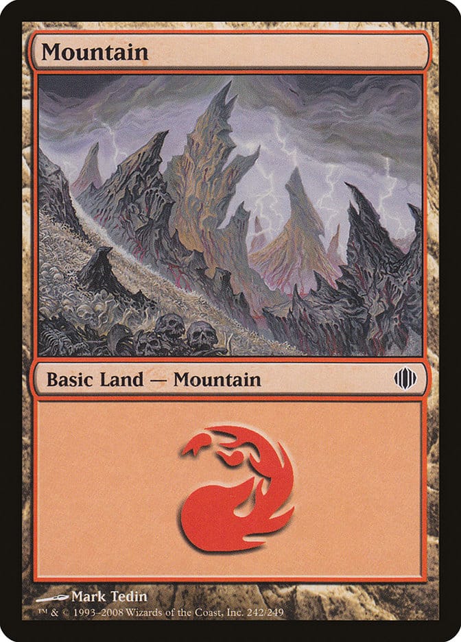 Mountain (242) [Shards of Alara] Magic: The Gathering