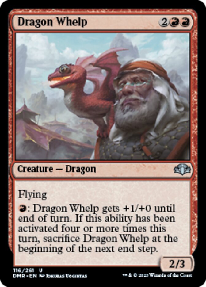 Dragon Whelp [Dominaria Remastered] Magic: The Gathering