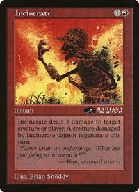 Incinerate (Oversized) [Oversize Cards] Magic: The Gathering