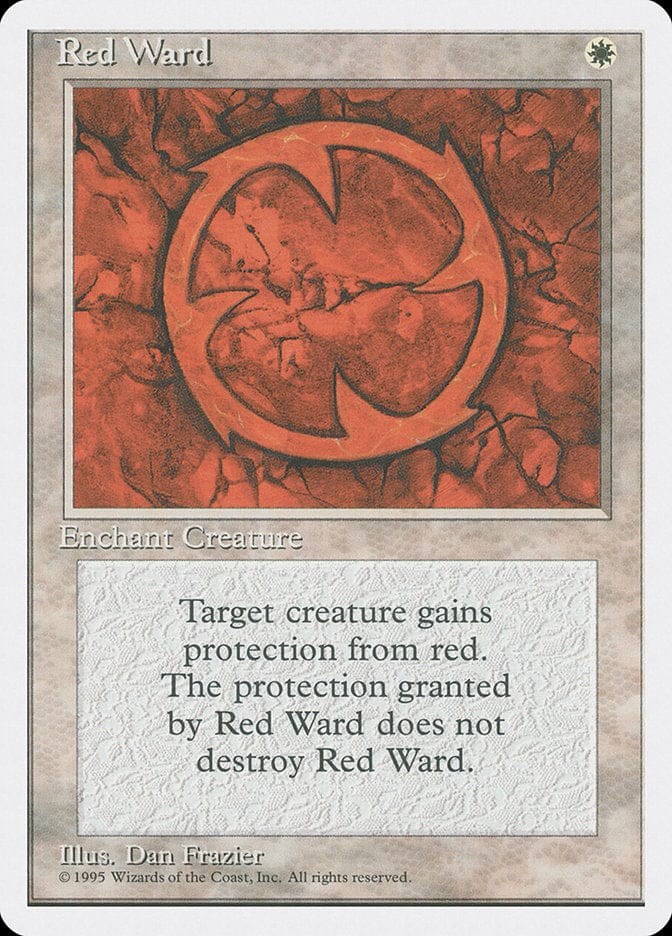 Red Ward [Fourth Edition] Magic: The Gathering