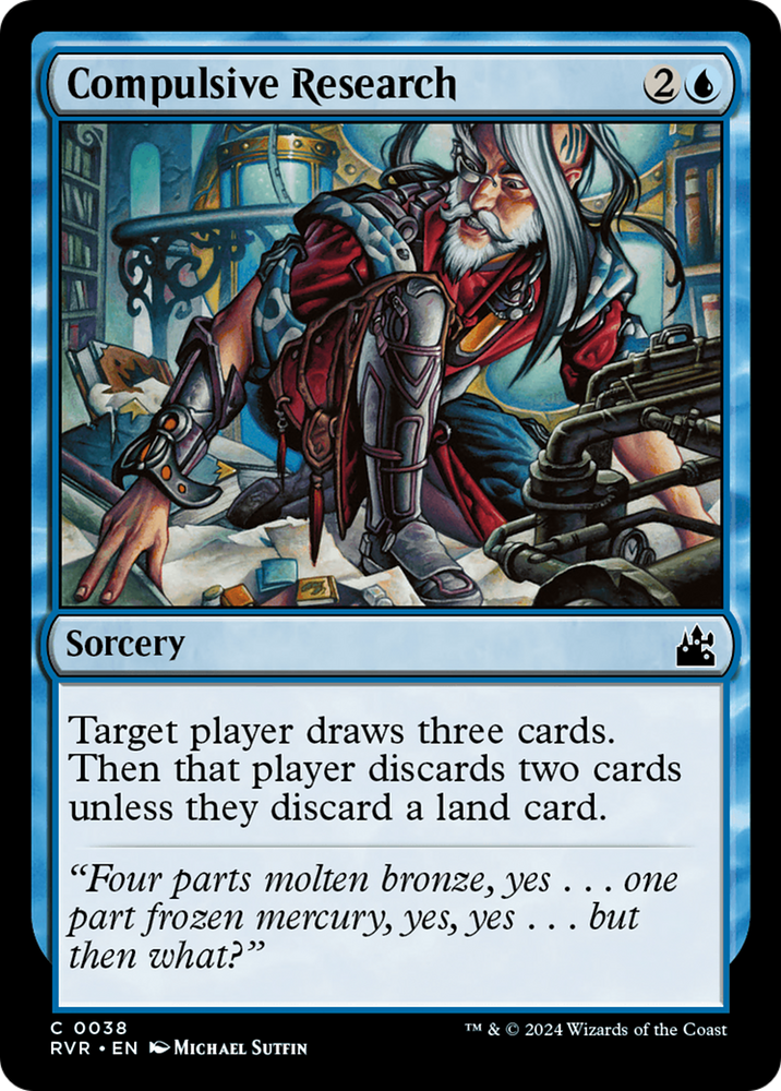 Compulsive Research [Ravnica Remastered] Magic: The Gathering