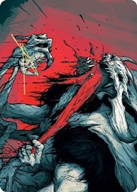 Vorinclex, Monstrous Raider 2 Art Card (Gold-Stamped Signature) [Kaldheim Art Series] Magic: The Gathering