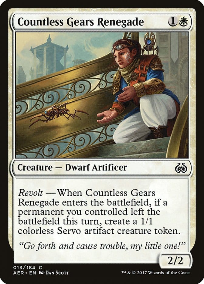 Countless Gears Renegade [Aether Revolt] Magic: The Gathering