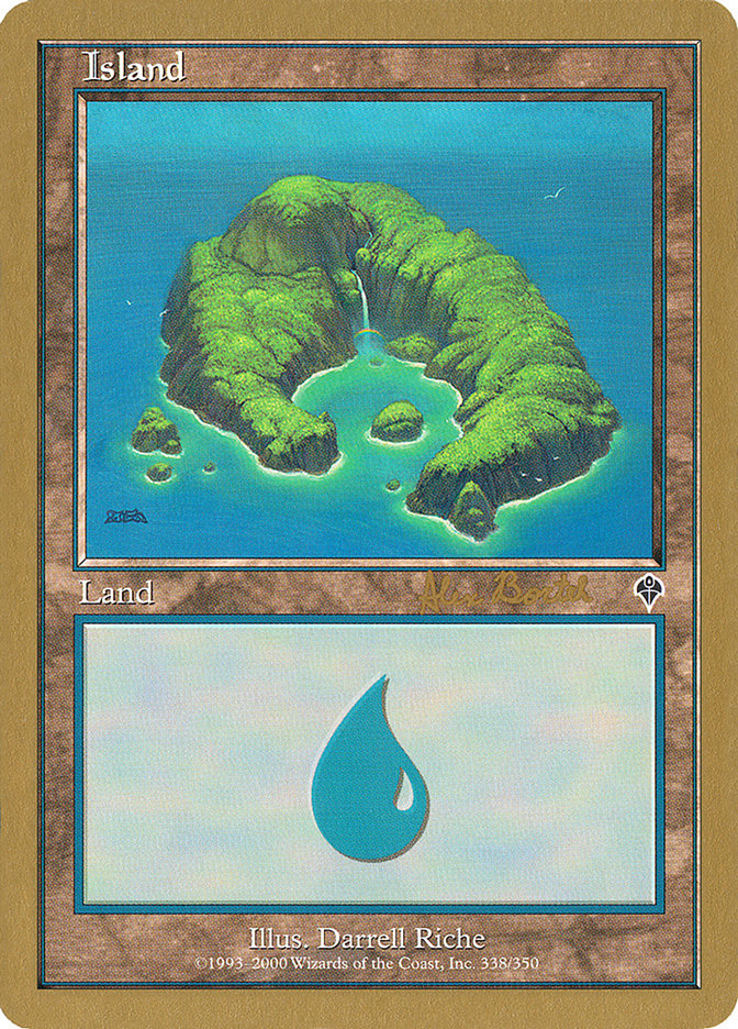 Island (ab338) (Alex Borteh) [World Championship Decks 2001] Magic: The Gathering