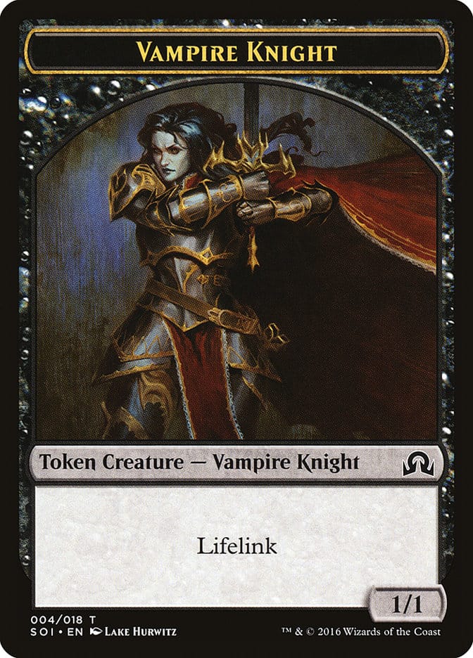Vampire Knight Token [Shadows over Innistrad Tokens] Magic: The Gathering