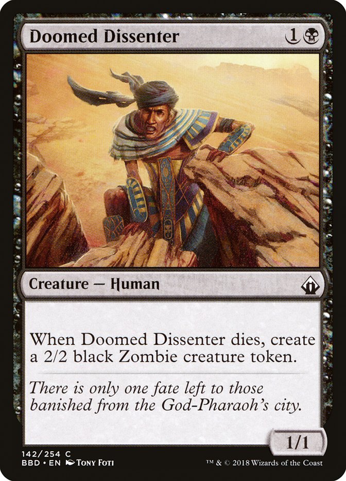 Doomed Dissenter [Battlebond] Magic: The Gathering