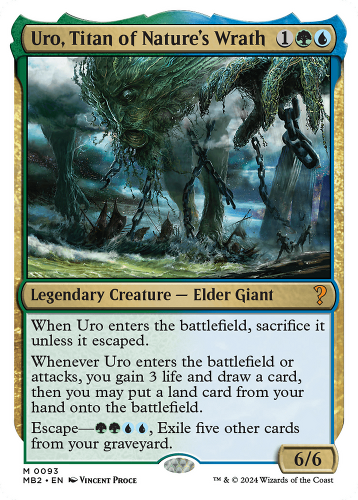 Uro, Titan of Nature's Wrath [Mystery Booster 2] Magic: The Gathering