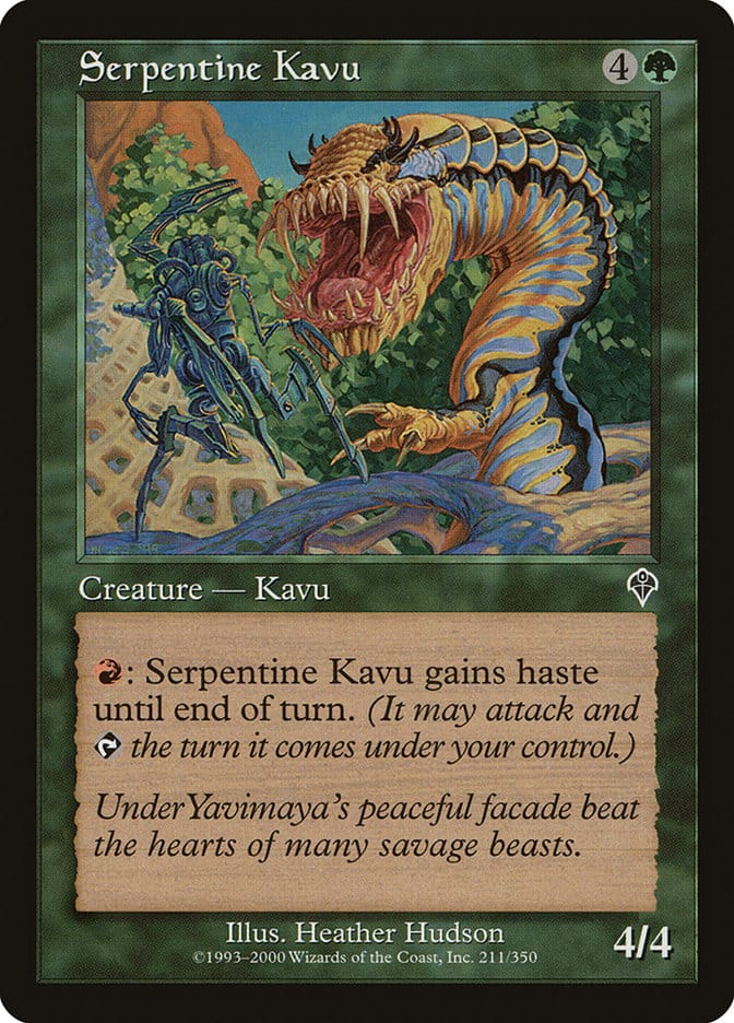 Serpentine Kavu [Invasion] Magic: The Gathering