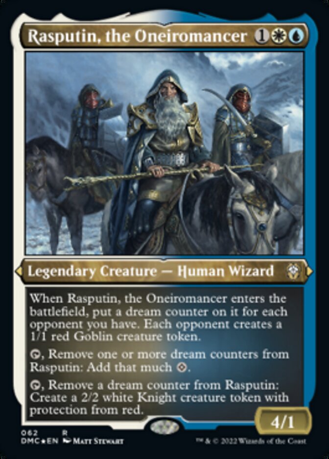 Rasputin, the Oneiromancer (Foil Etched) [Dominaria United Commander] Magic: The Gathering
