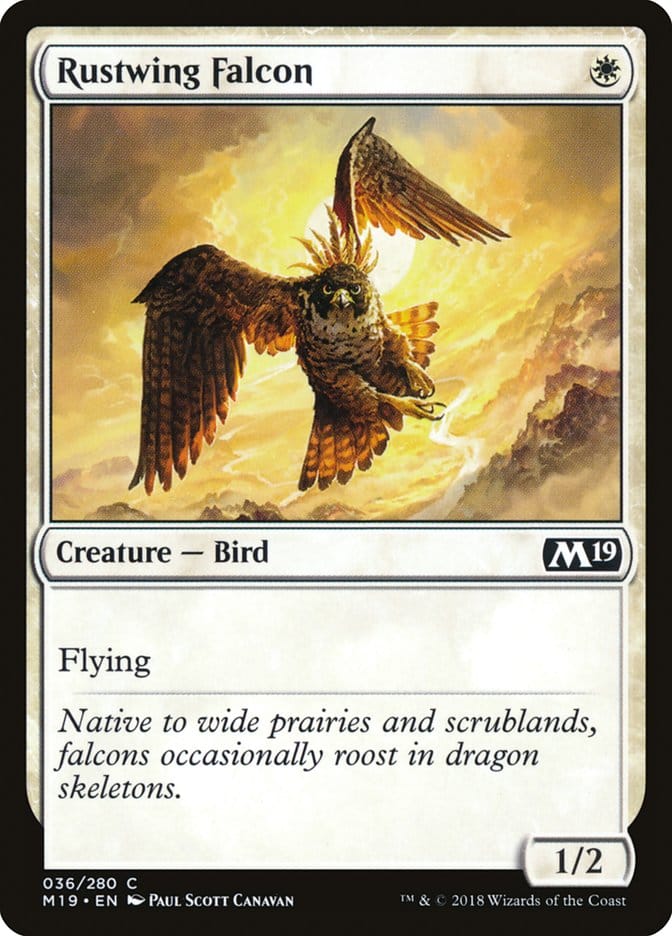 Rustwing Falcon [Core Set 2019] Magic: The Gathering
