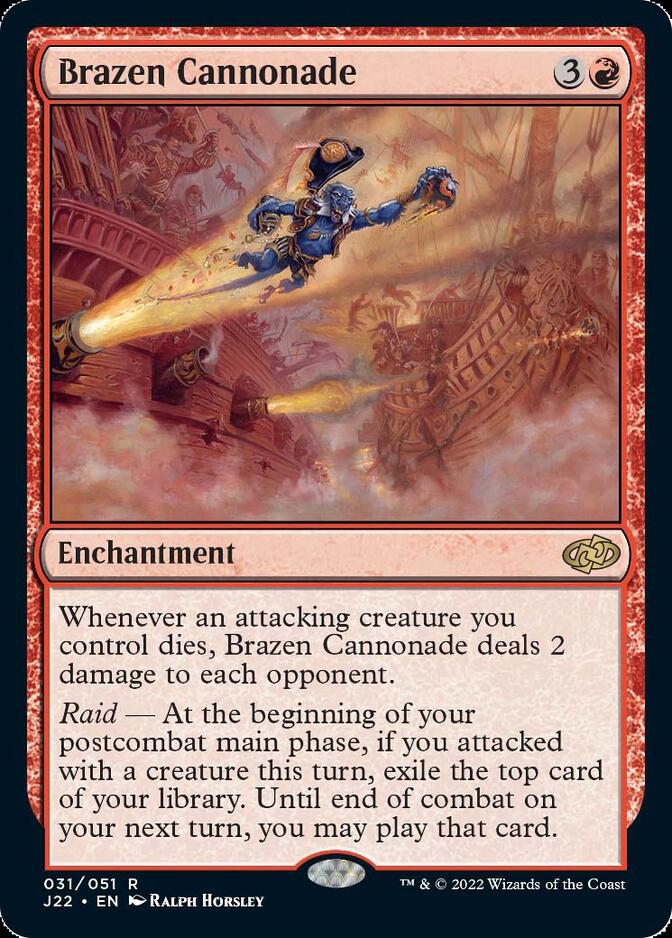 Brazen Cannonade [Jumpstart 2022] Magic: The Gathering