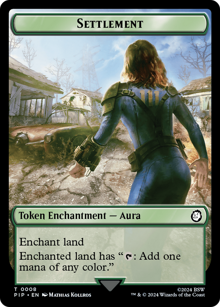 Energy Reserve // Settlement Double-Sided Token [Fallout Tokens] Magic: The Gathering