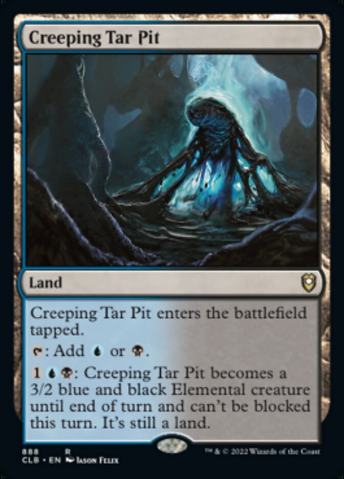 Creeping Tar Pit [Commander Legends: Battle for Baldur's Gate] Magic: The Gathering