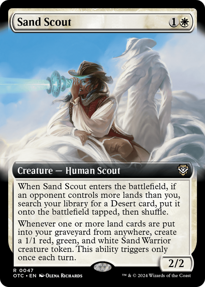 Sand Scout (Extended Art) [Outlaws of Thunder Junction Commander] Magic: The Gathering