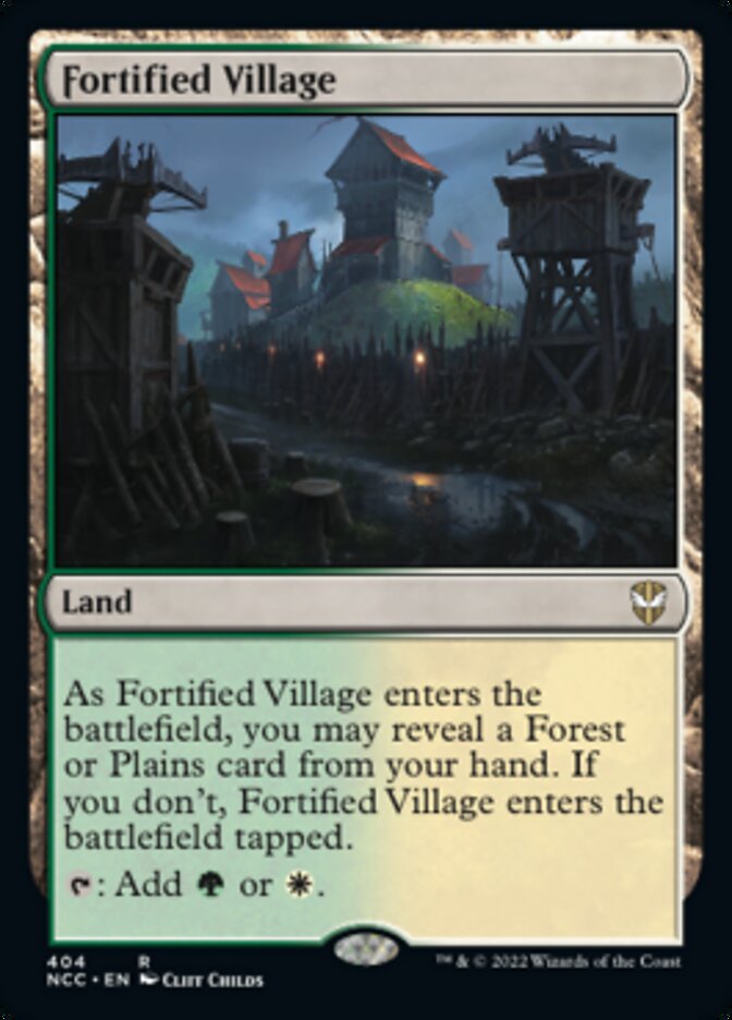 Fortified Village [Streets of New Capenna Commander] Magic: The Gathering
