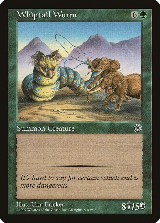 Whiptail Wurm [Portal] Magic: The Gathering
