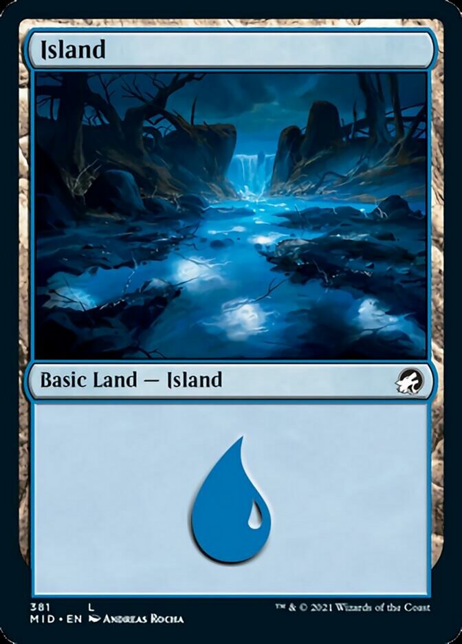 Island (381) [Innistrad: Midnight Hunt] Magic: The Gathering