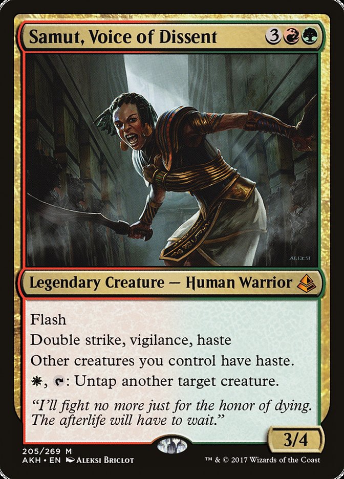 Samut, Voice of Dissent [Amonkhet] Magic: The Gathering