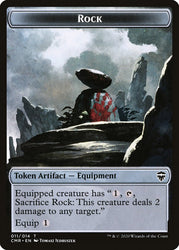 Elf Warrior // Rock Double-Sided Token [Commander Legends Tokens] Magic: The Gathering